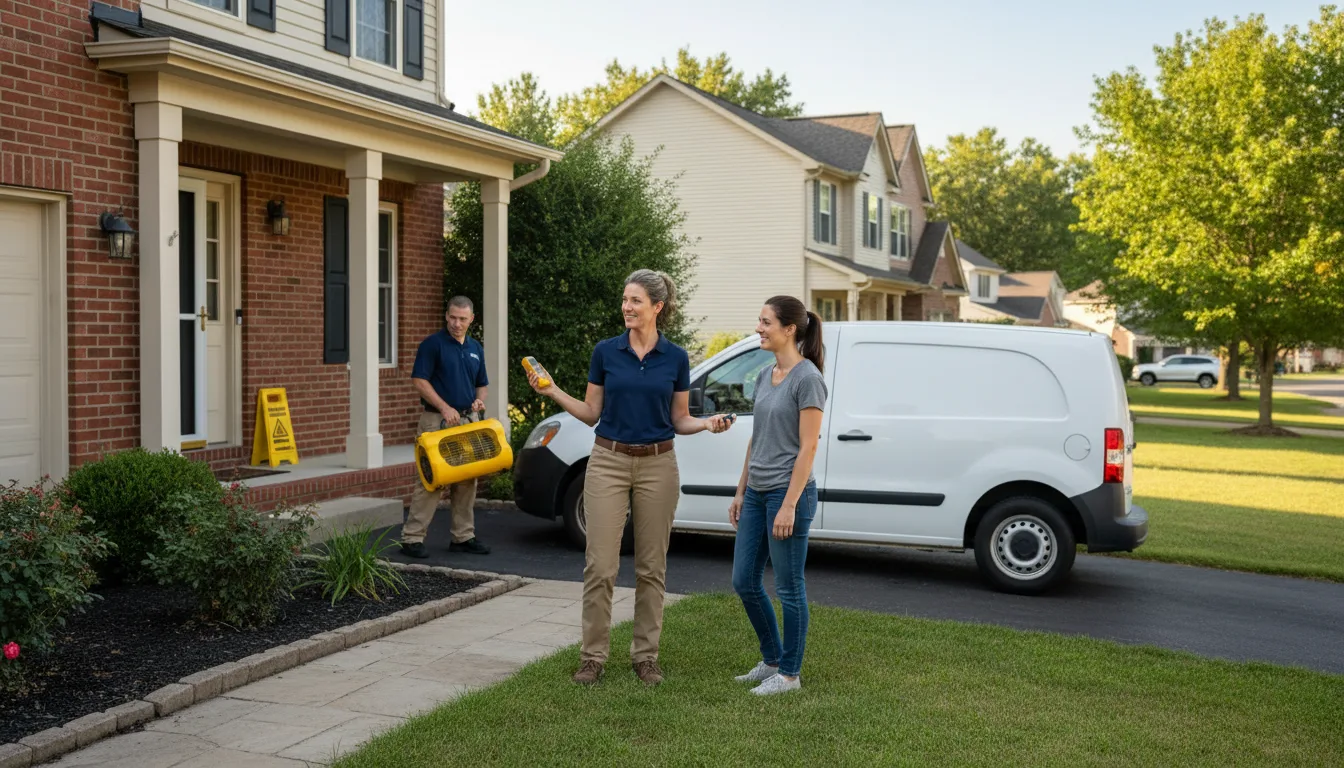 Residential water damage restoration in Westport, PA